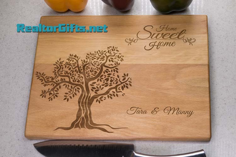 Home Sweet Home - Tree Cutting Board HSH4T4