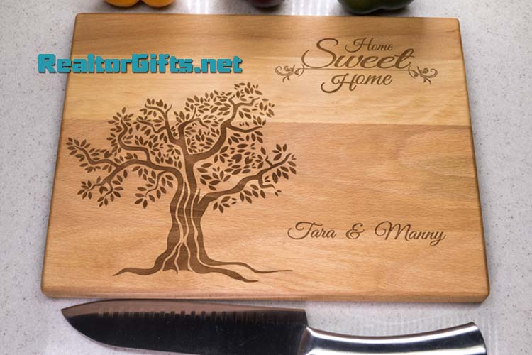 Home Sweet Home - Tree Cutting Board HSH4T4